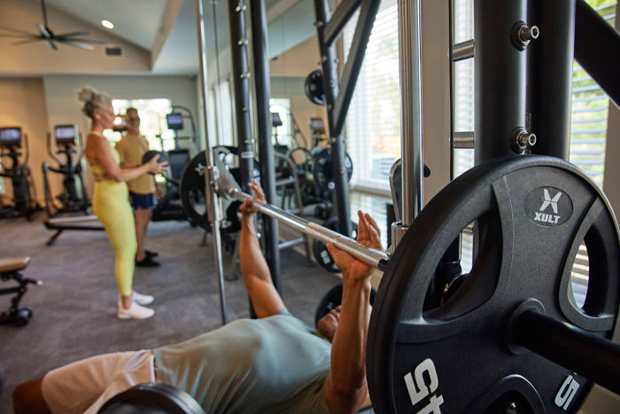 large spacious fitness center