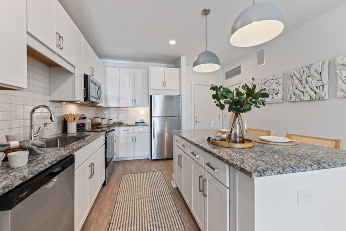 model kitchen staged